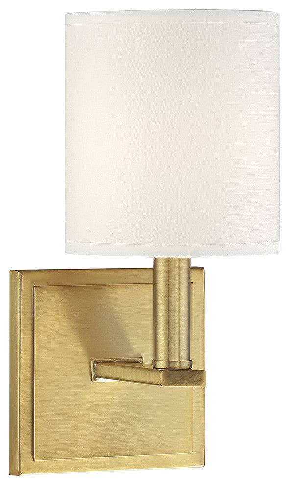 Waverly 1-Light Sconce, Warm Brass