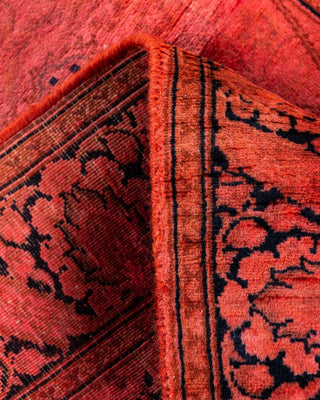 Fine Vibrance, One-of-a-Kind Hand-Knotted Runner Rug Orange, 2'7"x15'10"