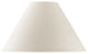 Hardback Plain Fabric Shade, Off White Finish, Off White