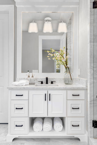 Fulton 3 Light Polished Nickel Bathroom Vanity