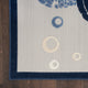 Nourison Aloha 7'10" x 10'6" Navy Blue Coastal, Nautical & Beach Area Rug