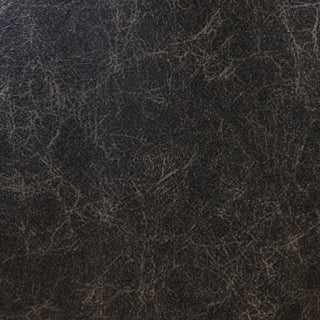 Uttermost Anders Faux Leather and Wood Accent Chair in Black and Brass