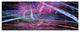 Pink Blue Magical Fractal Pattern, Abstract Canvas Wall Art, 70"x28", 6 Panels