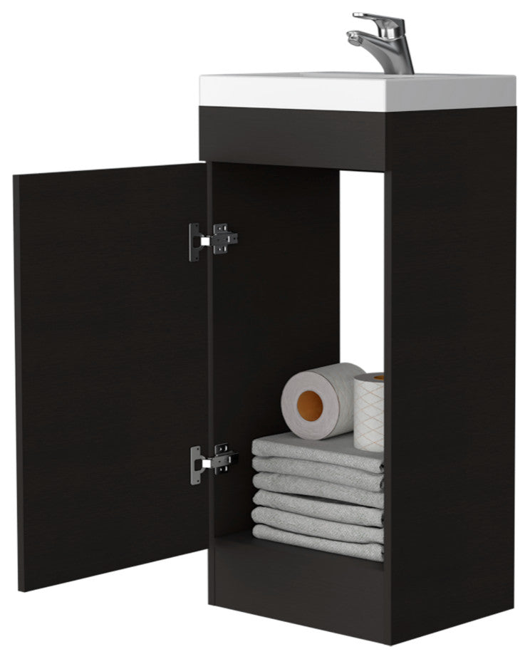 Toledo Bathroom Vanity, Black