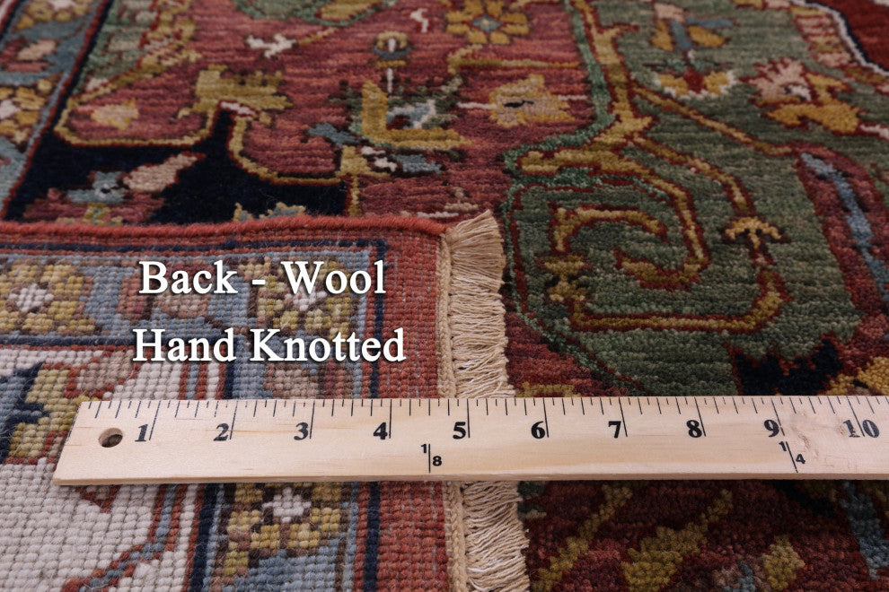 Hand Knotted Persian Fine Serapi Wool Rug 7' 11" X 9' 9" - Q16038