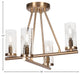 Trinity 4 Light Semi-Flush Shown, New Age Brass Finish With 2.5" Clear Bubble