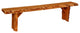 Live Edge Locust Wildwood Bench, Cedar Stain, 6 Foot