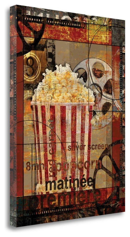 "Movie Popcorn" By Eric Yang, Giclee Print on Gallery Wrap Canvas, Ready to Hang