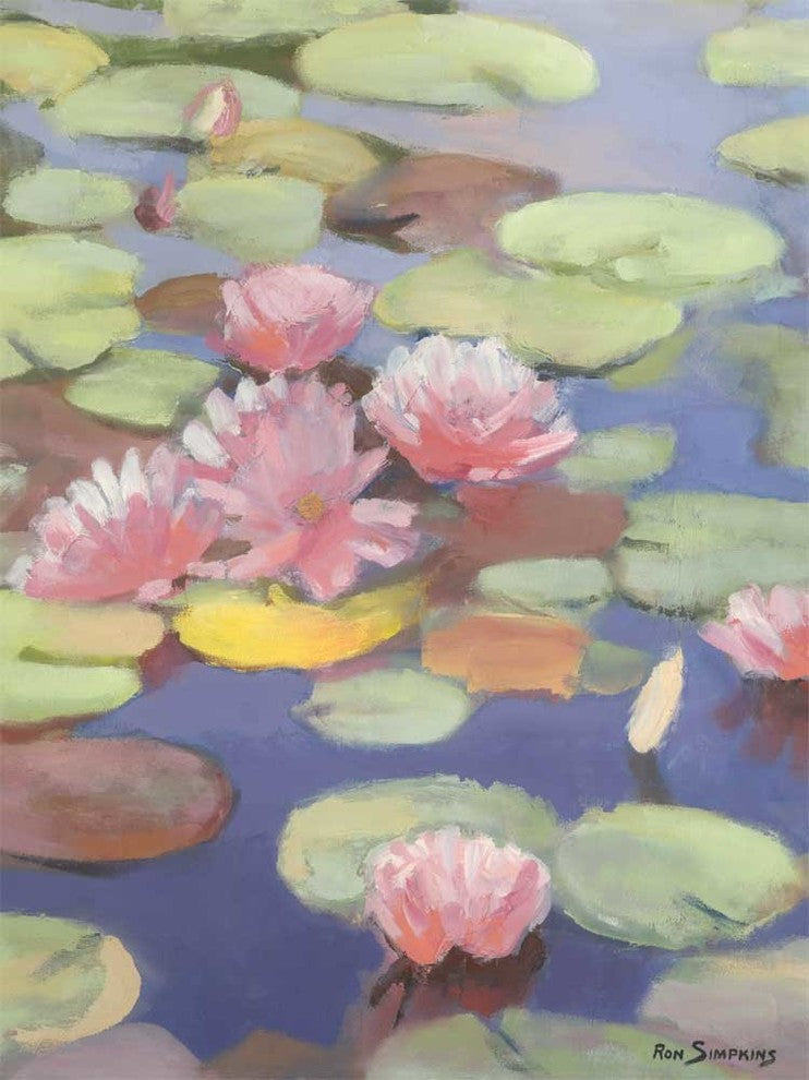 "Passion In Pink" Museum Mounted Canvas Print, 24"x32"