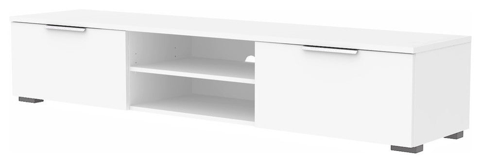Match Tv Stand, White High Gloss
