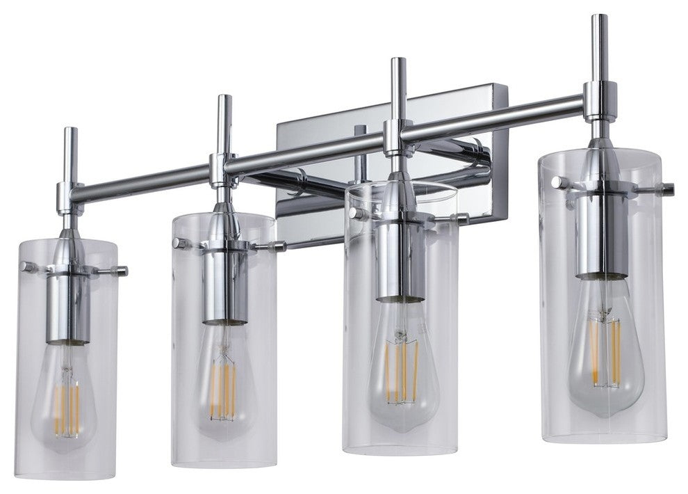 Effimero 4-Light Wall Sconce, Chrome