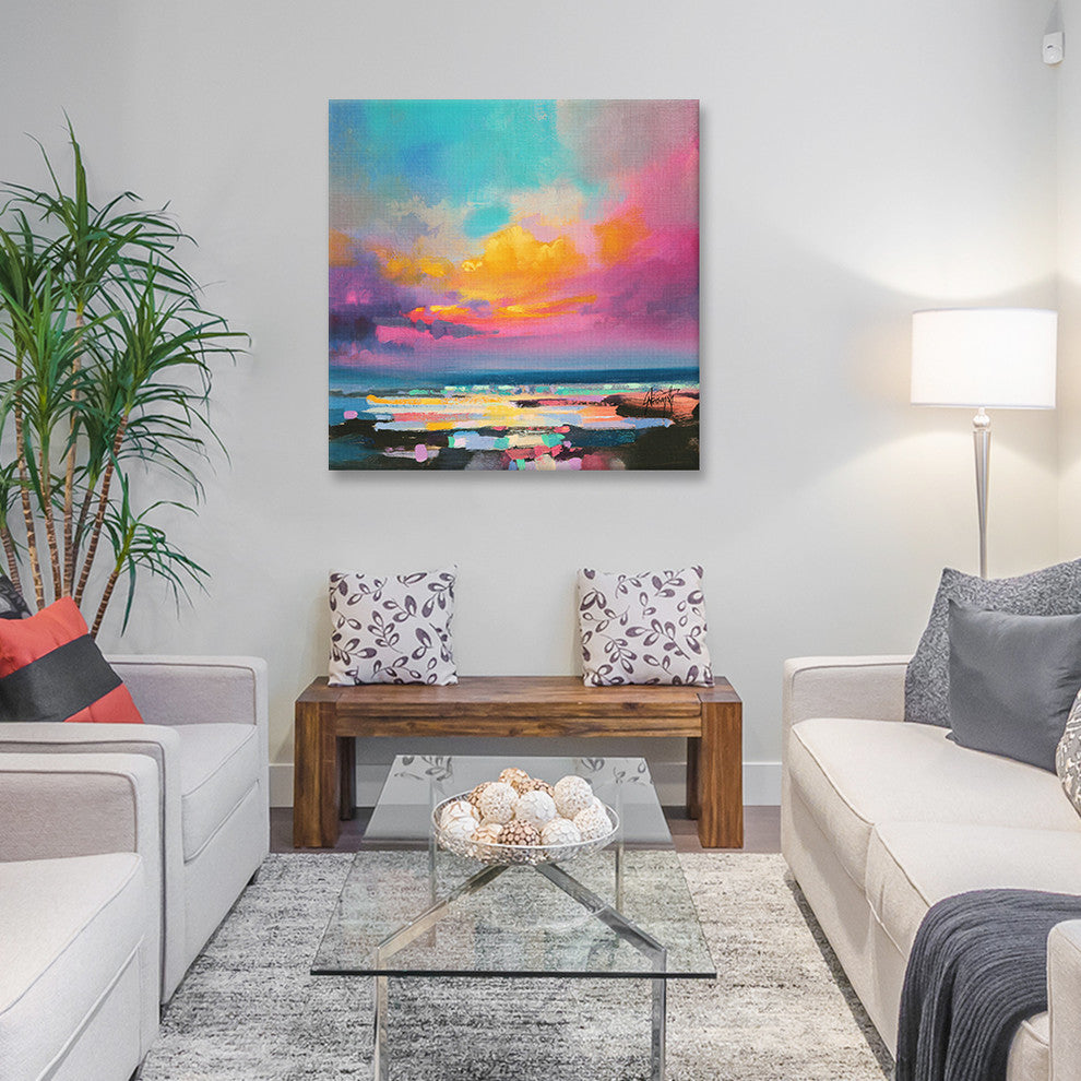 "Diminuendo Sky Study II" by Scott Naismith, 37"x37"