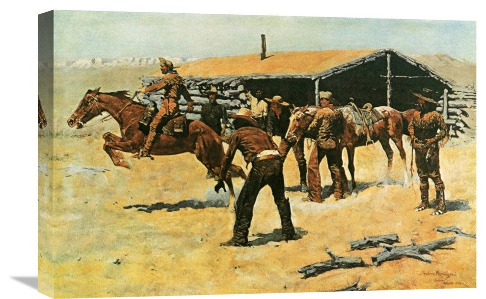 "Coming and Going of the Pony Express" Artwork, 24" x 16"