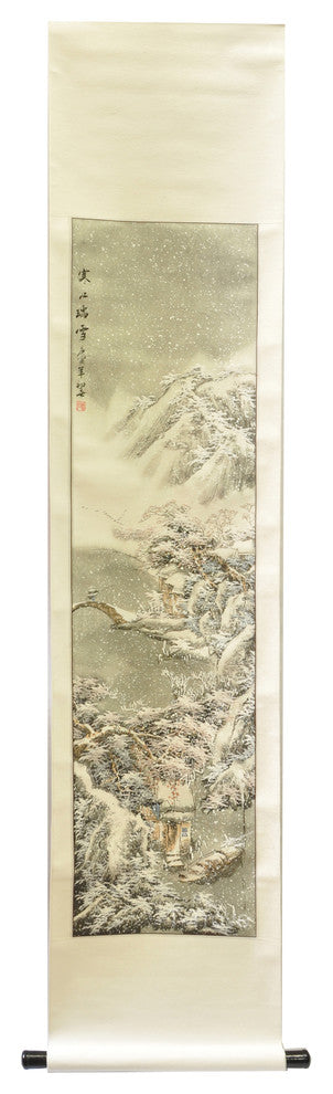 Winter Village 4 Seasons Scroll