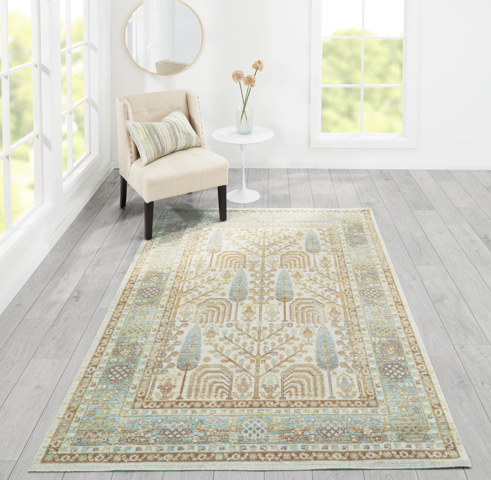 Momeni Isabella Traditional Area Rug, Ivory, 4'x6'