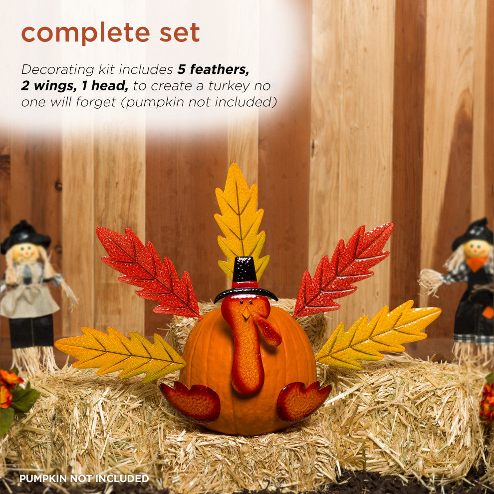 Thanksgiving Create-Your-Own Pumpkin Turkey Festive Decorating Activity Kit