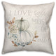Love Fall Most Of All 18x18 Spun Poly Pillow