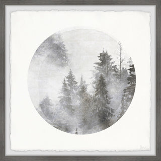 "Misty Magical Forest" Framed Painting Print, 12"x12"