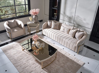 Lisbon Nesting Tables, Set of 3, Silken Matte Cream