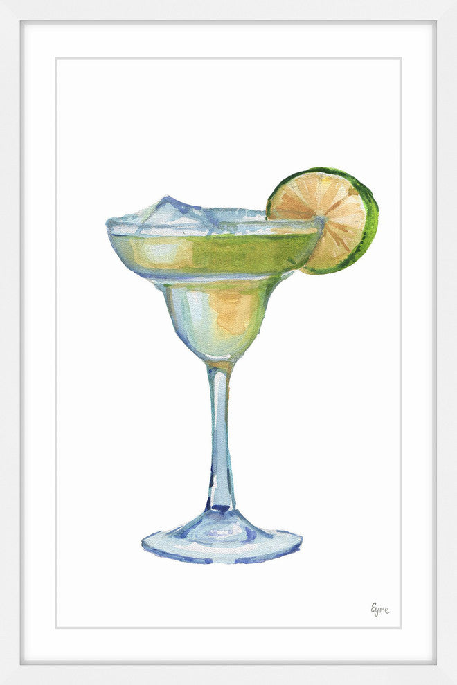 "Lime Margarita II" Framed Painting Print, 20"x30"