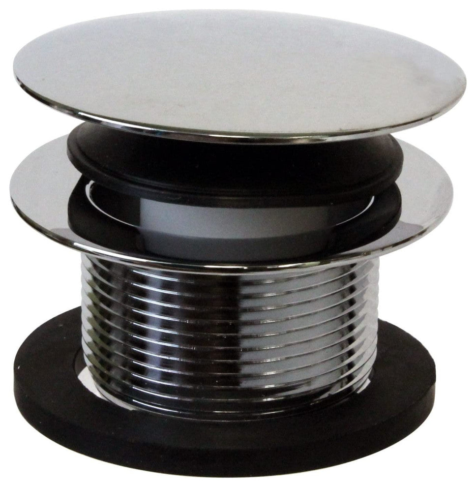 Illusionary Overflow 12" & 4" Sch. 40 PVC Bath Waste and Overflow Tip-Toe, Polished Chrome