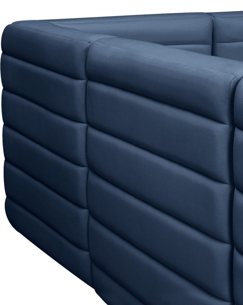 Quincy Modular Component, Navy, Corner Chair