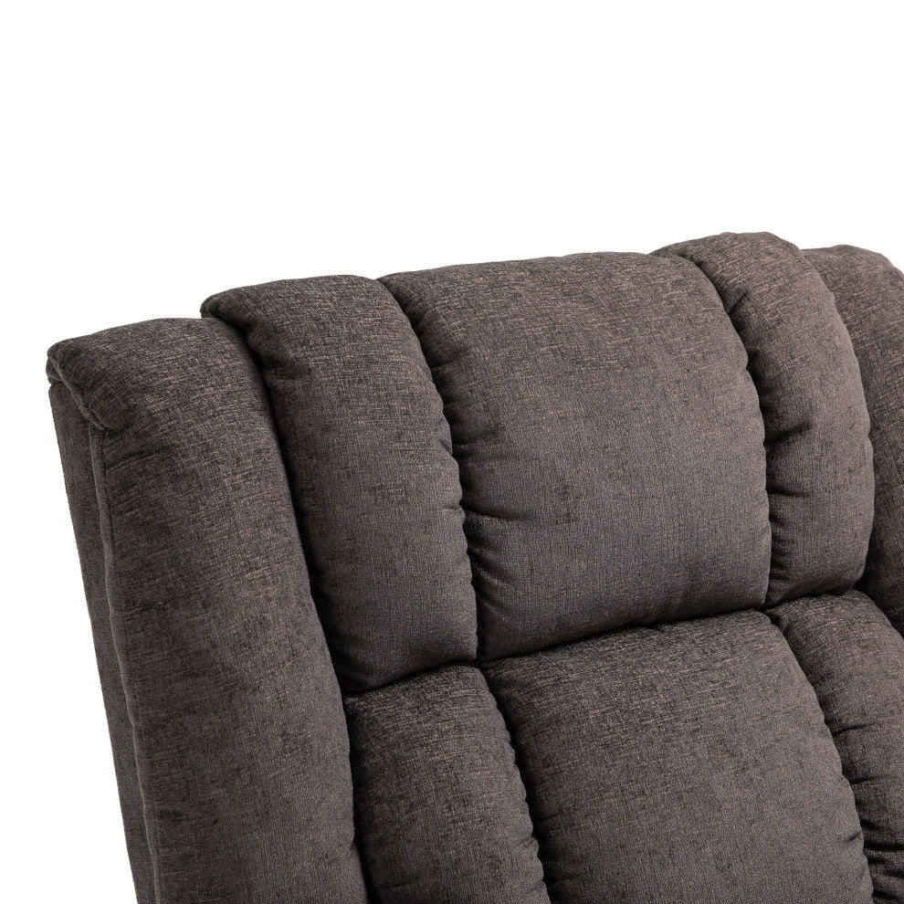 Siloam Contemporary Pillow Tufted Massage Recliner
