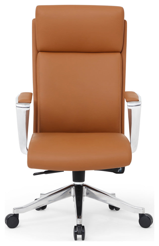 Draper Modern Fully Reclining Adjustable Executive Office Chair Tan