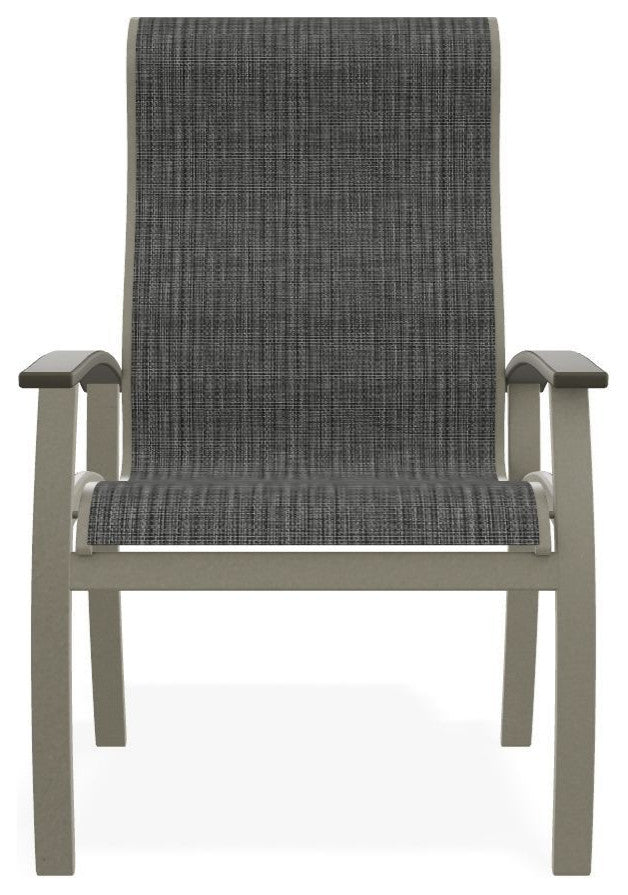 Belle Isle Sling Outdoor Dining Chair, Anchor/Storm
