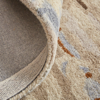 Weave & Wander Everley Wool Rug, Warm Beige/Blue, Rug, Ivory/Multi, 8'x10'