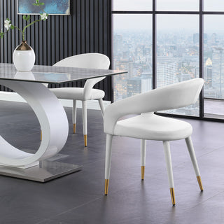 Destiny Dining Chair, Cream, Velvet