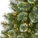 6' Wisconsin Slim Snow Tip Pine Faux Christmas Tree With 300 Clear LED Lights