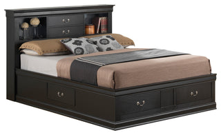 Montara Storage Bed, Black, Full