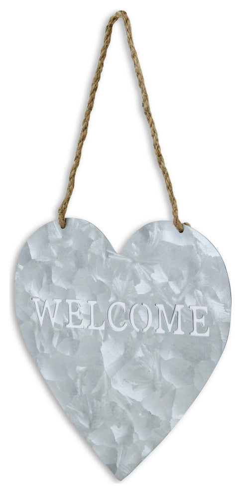 "Welcome" Metal Wall Decor