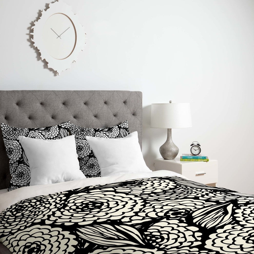 Deny Designs Julia Da Rocha Bouquet Of Flowers Love Duvet Cover - Lightweight