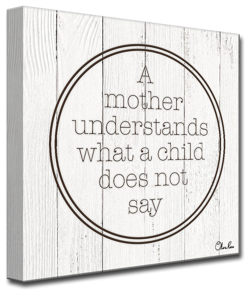 Ready2HangArt Wrapped Canvas Inspirational Wall Art, Mother''s Understand