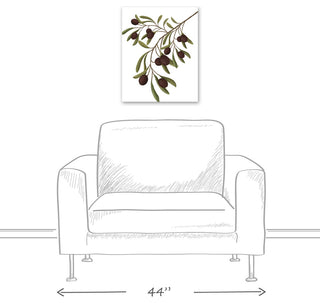 Olive Branch Neutral 4 16x20 Canvas Wall Art