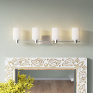 Hinkley Karlie Bathroom Vanity Light, Brushed Nickel, 4 Light