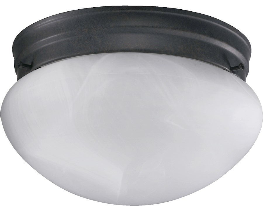 Quorum 1-Light Flush Mount, Toasted Sienna