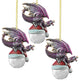 North Pole Dragon 2015 Holiday Ornament, Set of 3