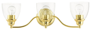 Polished Brass Transitional, Colonial, Vanity Sconce