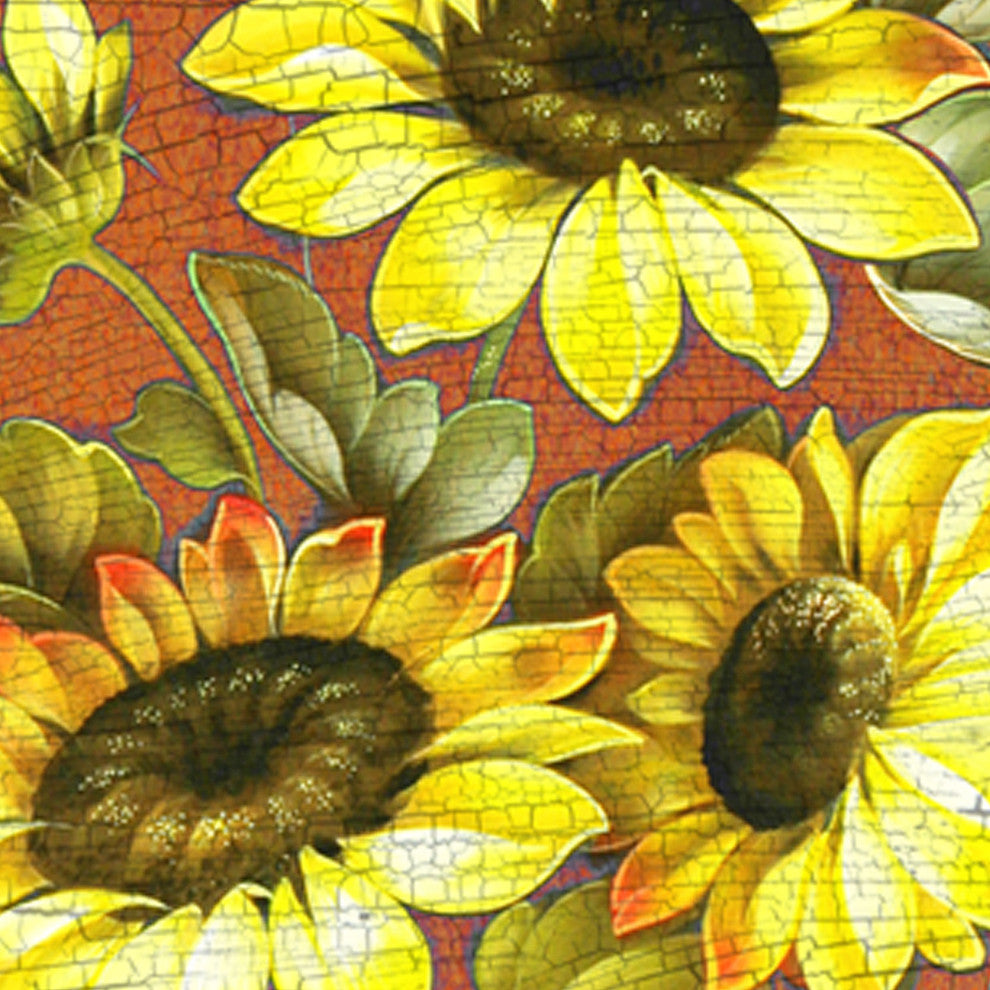 Sunflower Mason Jar Wood Door hanger