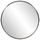 32' Brushed Titanium Round Wall Mirror