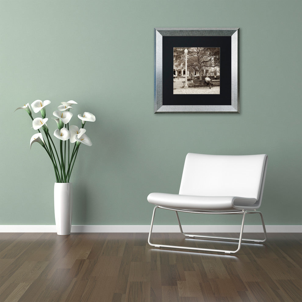 Alan Blaustein ''Faro I'' Art, Silver Frame, Black Mat, 11x11