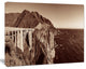 Bixby Bridge View Panorama, Large landscape Canvas Art Print, 60x40