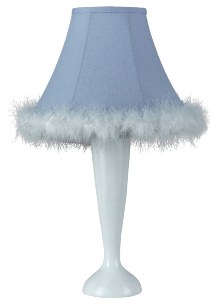 60W Maid Lamp, Multi Finish, Blue
