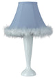 60W Maid Lamp, Multi Finish, Blue