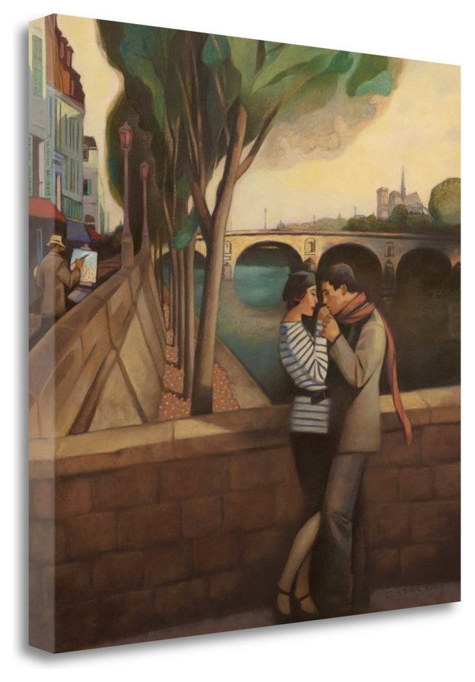 "April In Paris" By Gary Kelley, Giclee Print on Gallery Wrap Canvas