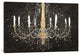 "Grand Chandelier Black I Gallery" by James Wiens, 40x26x1.5"