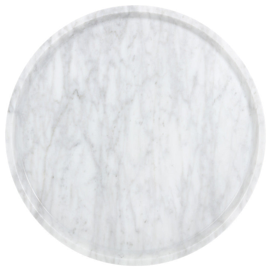 Liv Side Table, White Marble